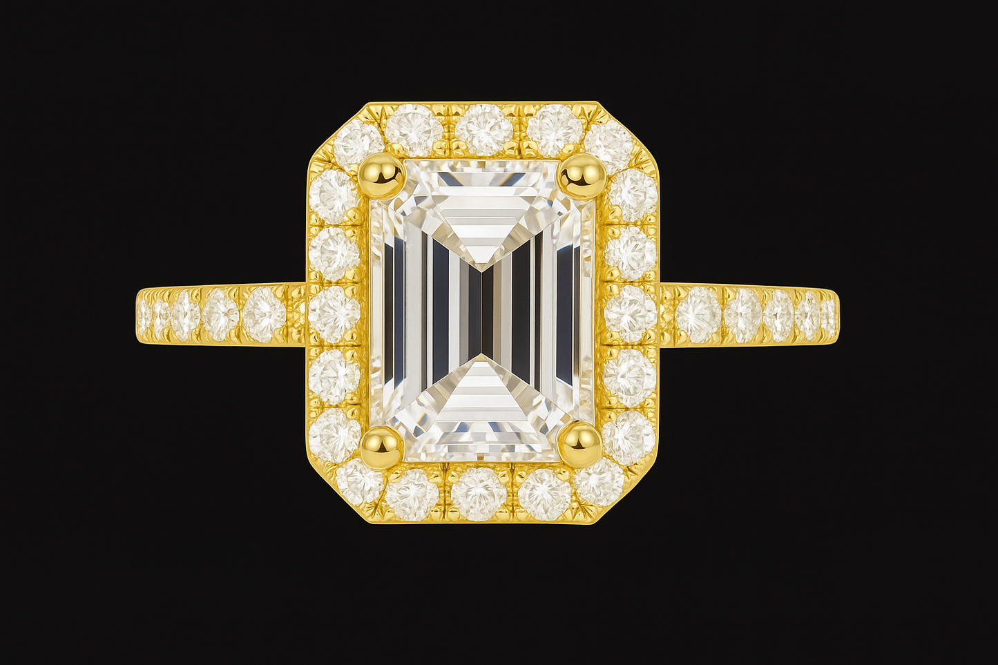 Modern Emerald with Halo